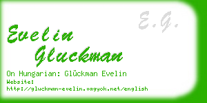 evelin gluckman business card